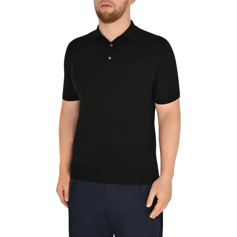 Loro Piana Polo Shirt Men's Black-2