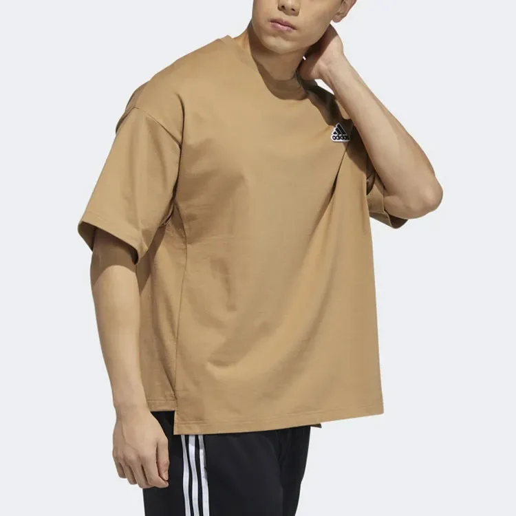 Adidas T Shirt Men's Cardboard Yellow-3