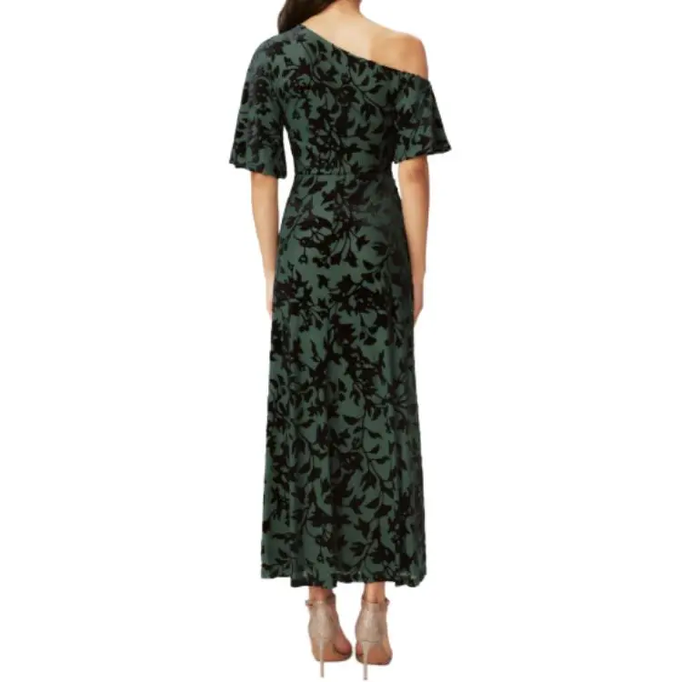 DVF Diane Von Furstenberg All Over Patterned One Shoulder Dress-4