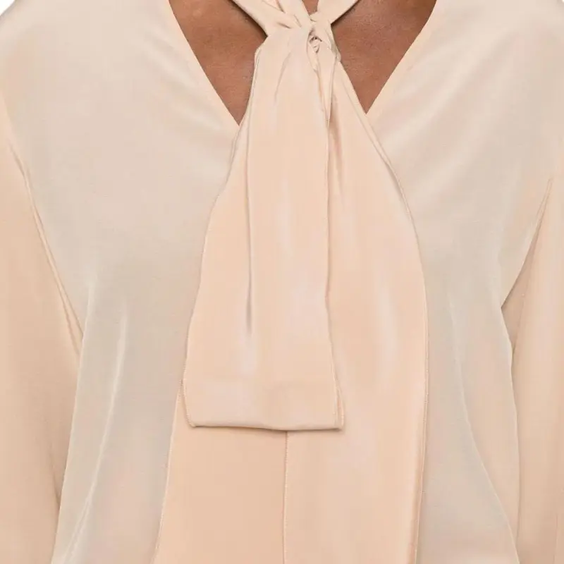 SportMax Pussy Bow Long Sleeved Top-3