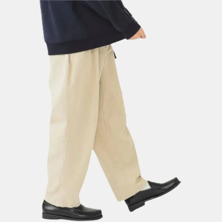 Beams SS24 Casual Pants Men's Oyster White-4
