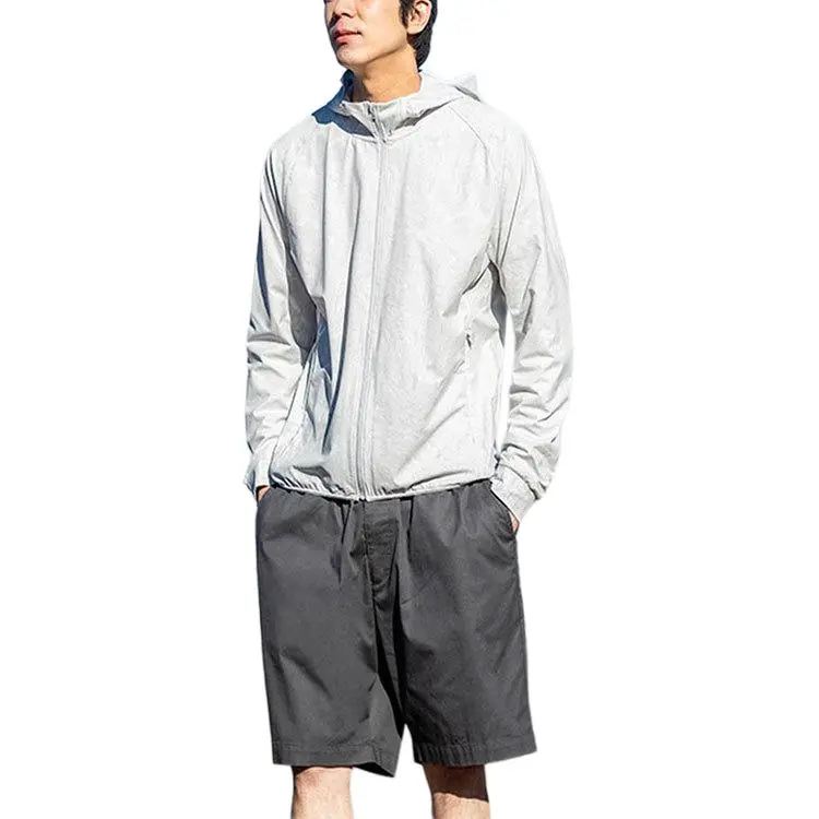 UNIQLO Quick Dry UV Protection Sun Protection Clothing Men's Gray-2