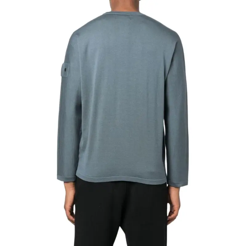 STONE ISLAND Cashmere Sweaters Men Blue-4