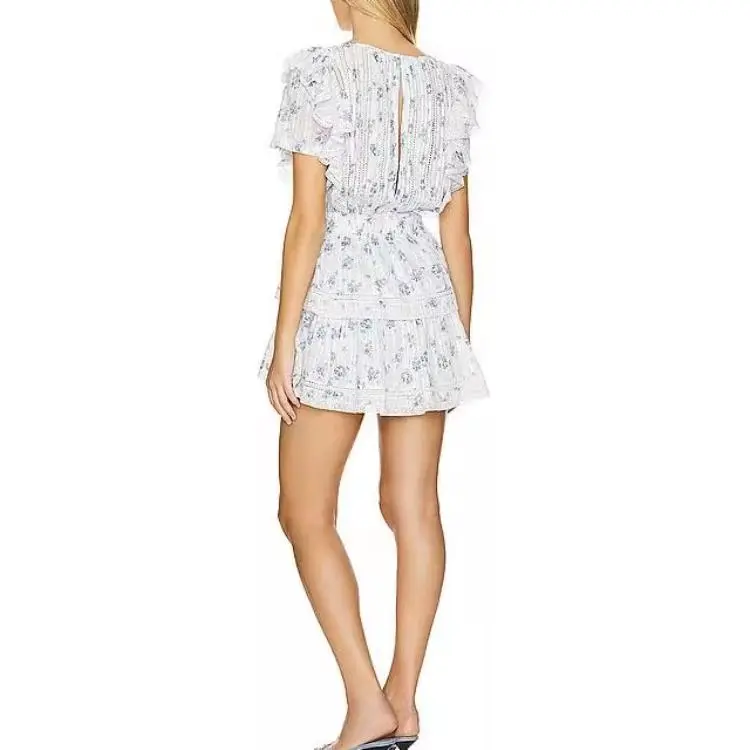 LOVESHACKFANCY Short-Sleeved Dresses Women's White-1