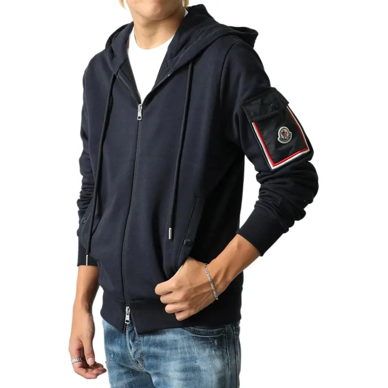 Moncler Sweatshirts Men Black-2