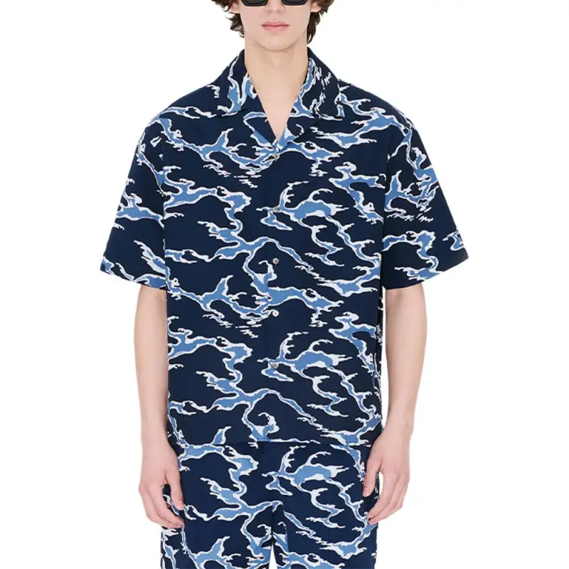KENZO Shirts Men Blue-3