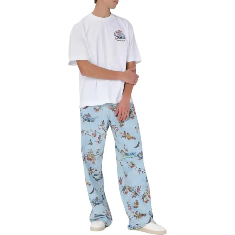 OFF WHITE Fresco print Jeans-1