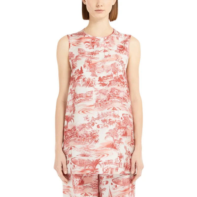 MaxMara Studio Eresia All Over Printed Top-1