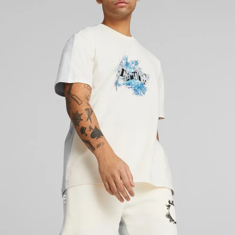 PUMA x ZUIZHONGHUANXIANG14 LIANMINGKUAN X FINAL FANTASY XIV T-Shirt Unisex White-1