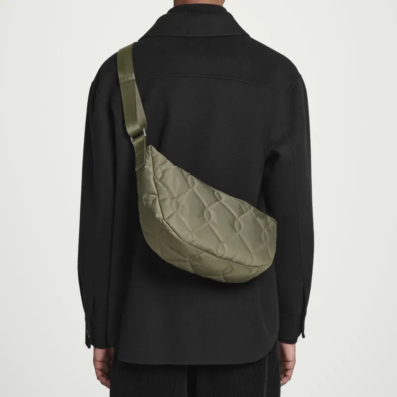 COS Polyamide Crossbody Bag, Shoulder Bag Men's Khaki Green-3