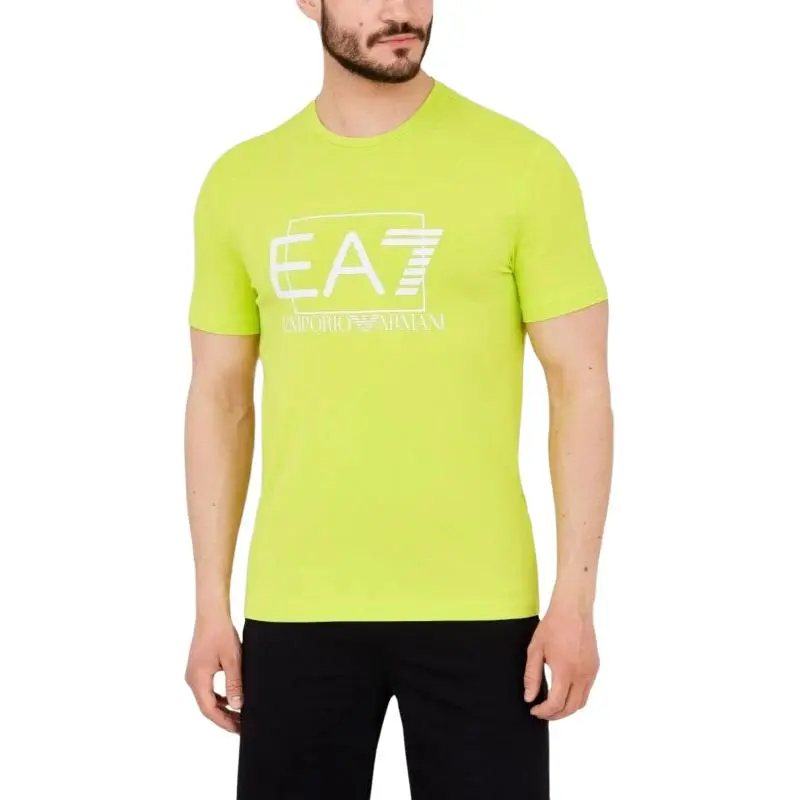 EMPORIO ARMANI EA7 SS23 T Shirt Men's Neon Green-3