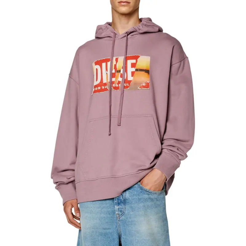 DIESEL Sweatshirts Men Pink-3