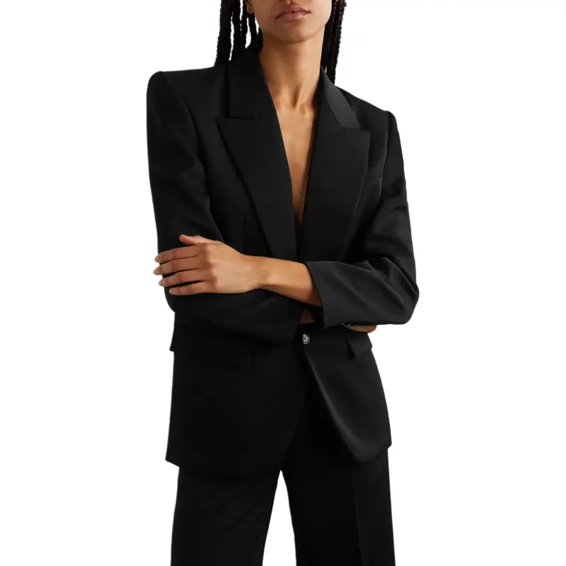 SAINT LAURENT Single Breasted Long Sleeved Jacket-2
