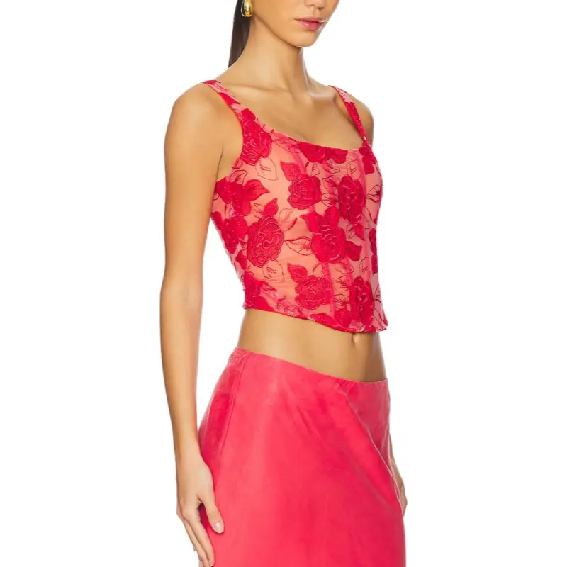 FOR LOVE & LEMONS Camisole Women's Red-2