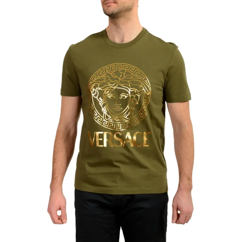 VERSACE SS24 T Shirt Men's Dark Green-2