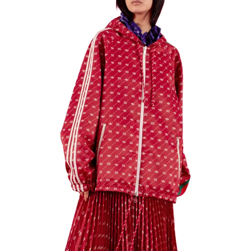 GUCCI X Adidas Reversible Jacket Red/Purple-2