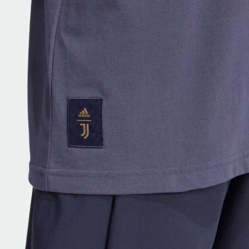 Adidas Juventus FW24 Seasonal Heavy T-Shirt Men Blue-4