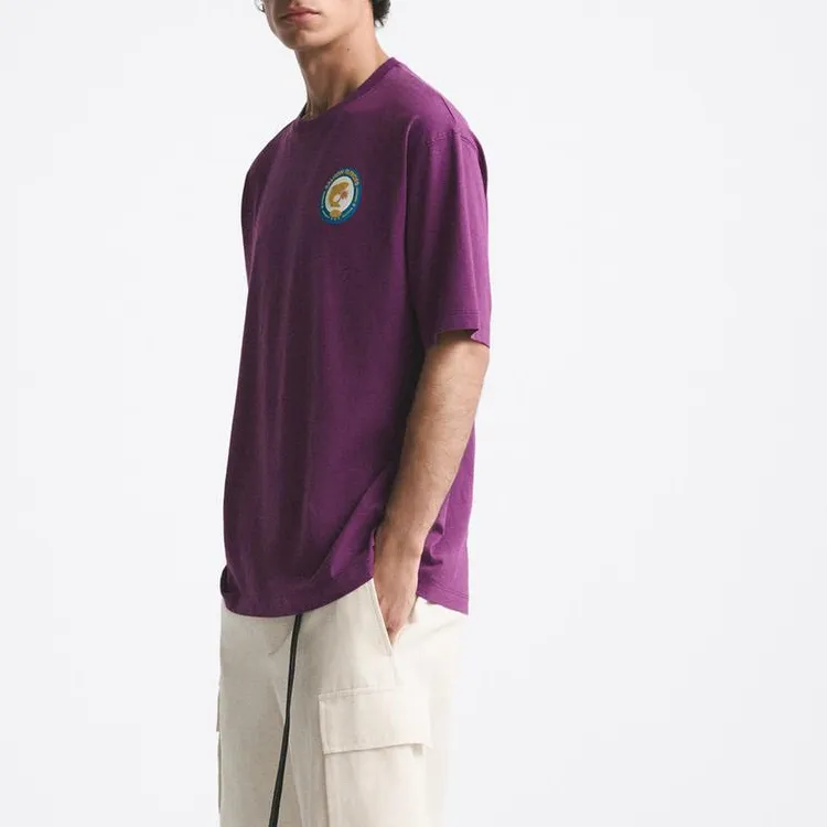 ZARA T-Shirts Men Purple-4
