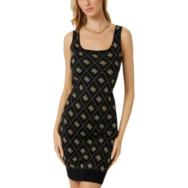 GUESS Sleeveless Dress Women's Black-3