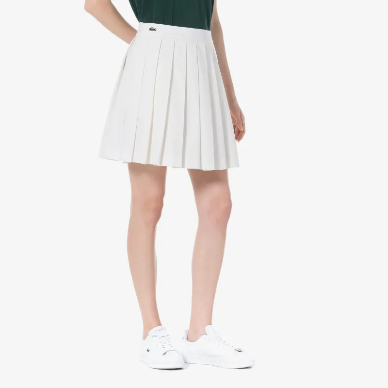 LACOSTE Casual Short Skirts Women's White-4