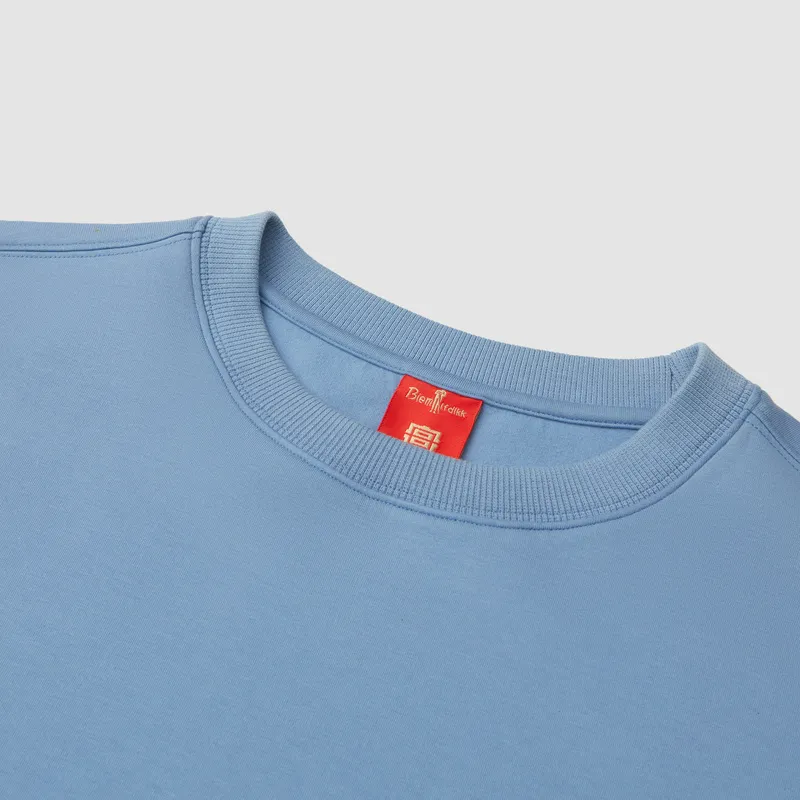 Biyin Leufen x GUGONGGONGTINGWENHUA,LIANMINGKUAN Sweatshirt Men's Light Blue-2