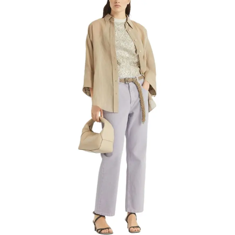 Brunello Cucinelli Logo Patch Flared Jeans-3