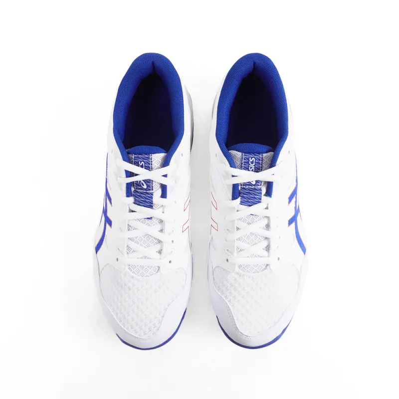 Asics Gel Rocket 11 Cushioning Low Top Badminton Shoes Unisex White Blue-3