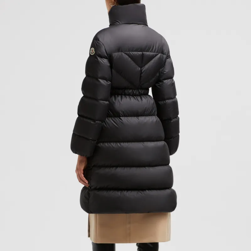 Moncler Brou Belted ZIp-Up Padded Coat-2
