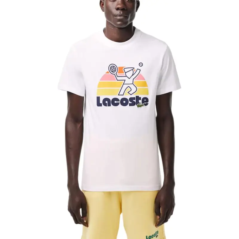LACOSTE T Shirts Men White-1