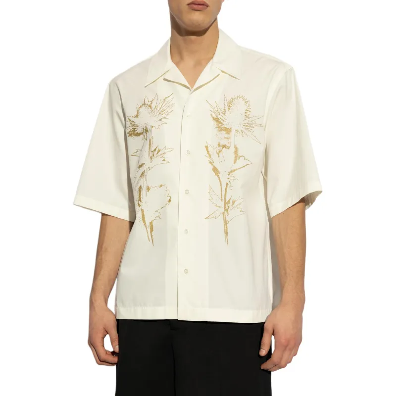 Alexander McQueen Graphic Printed Short Sleeved Shirt-3