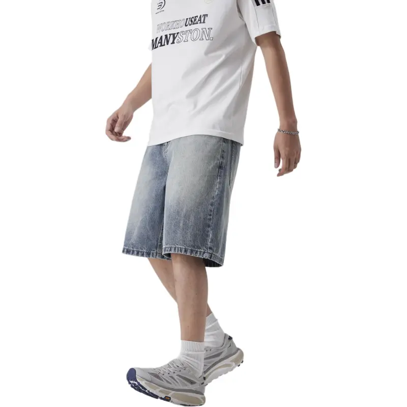 SNOW FLYING Denim Shorts Unisex-5