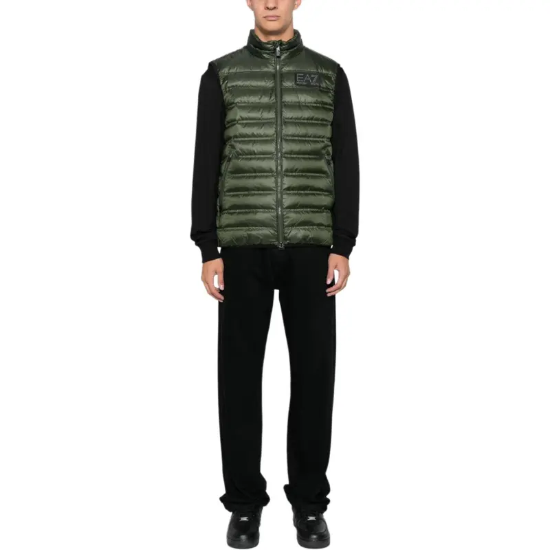 EMPORIO ARMANI EA7 SS24 Down Jacket Men's Army Green-2