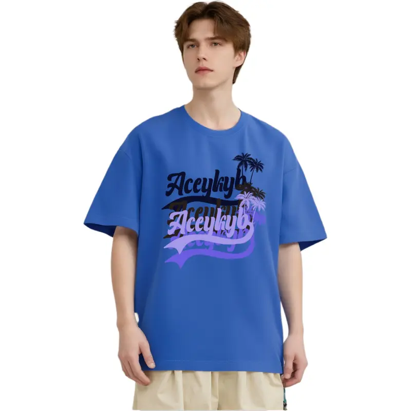 YK&YB T Shirts Unisex Royal Blue-3