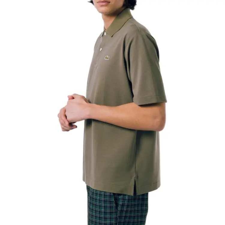 LACOSTE Polo Shirt Men's Khaki Brown-4