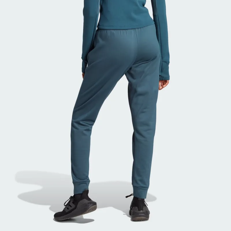 Adidas AEROREADY Knitted Sweatpants Women's Night Blue-3