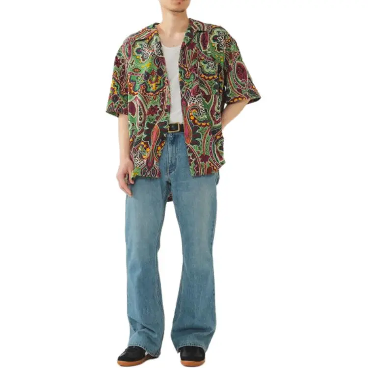 Beams Shirts Men Orange-5