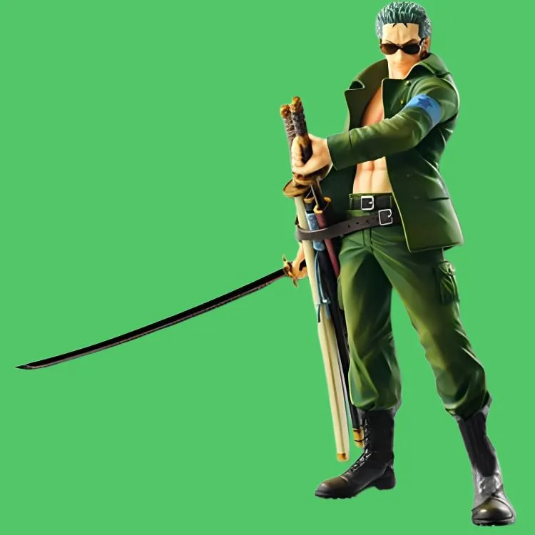 BANPRESTO Roronoa Zoro Glass Factory Ichiban Kuji One Piece Military Grade B Reward Zoro Scale Figures-2