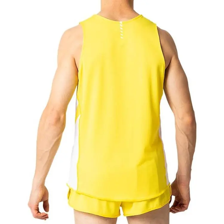 Asics Tank Tops Men Yellow-2
