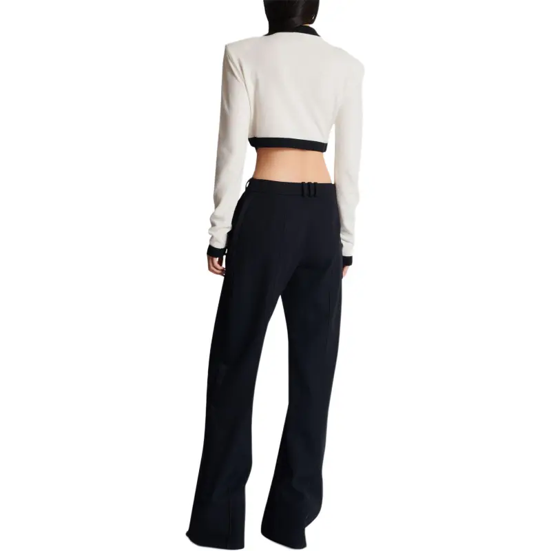 BALMAIN Cropped Knit Cardigan-2