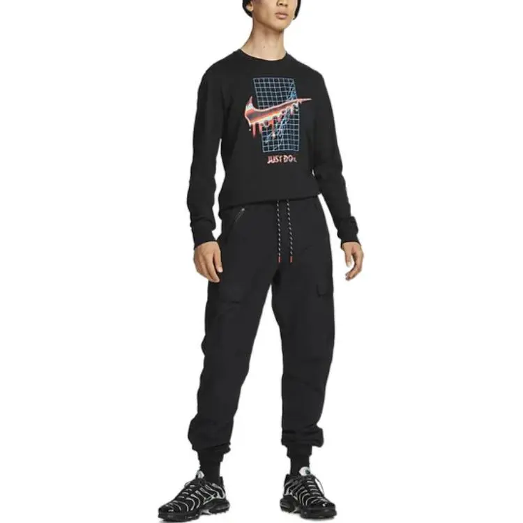 Nike T Shirts Men Black-4