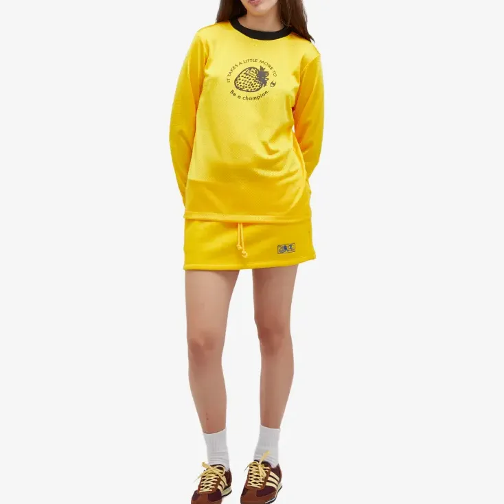 Champion GUIZIO Collaboration Casual Short Skirts Women's Yellow-1