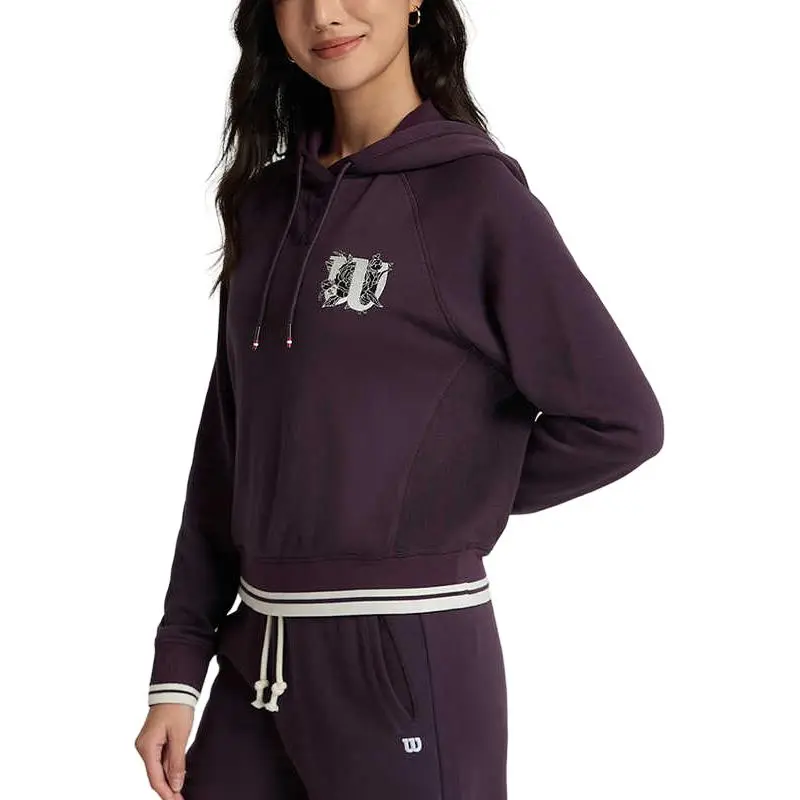 Wilson SIDELINE Sweatshirt Women's Plum Red-2