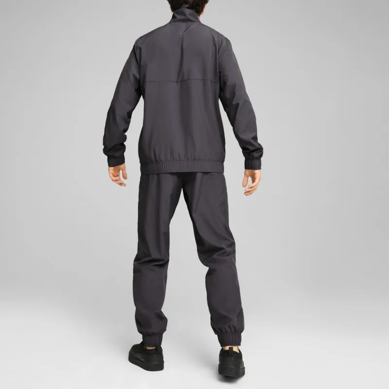 PUMA Woven Half-Zip Tracksuit Casual Sportswear Men's Galaxy Gray-3