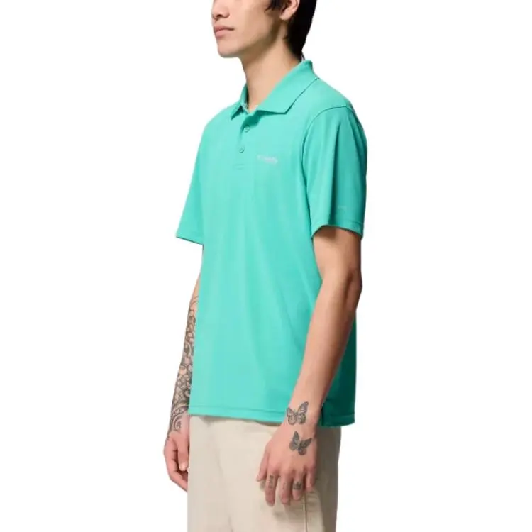 Columbia PFG Freezer Polo Shirt Men's Green-3