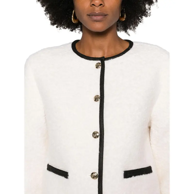 Anine Bing Brushed Effect Crewneck Blazer-1