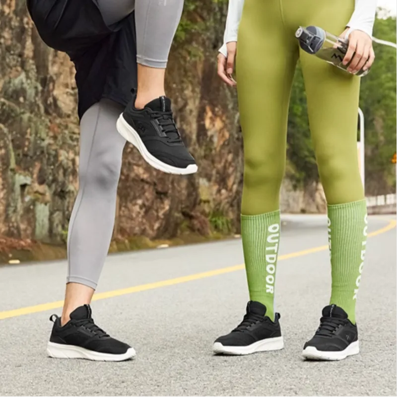 361° Cushioning, Slip Resistant, And Abrasion Resistant Low Top Running Shoes Women's Black White-4