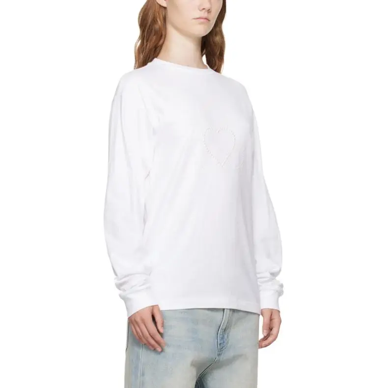 WE11DONE Pearl Bear Long Sleeve T shirt-6