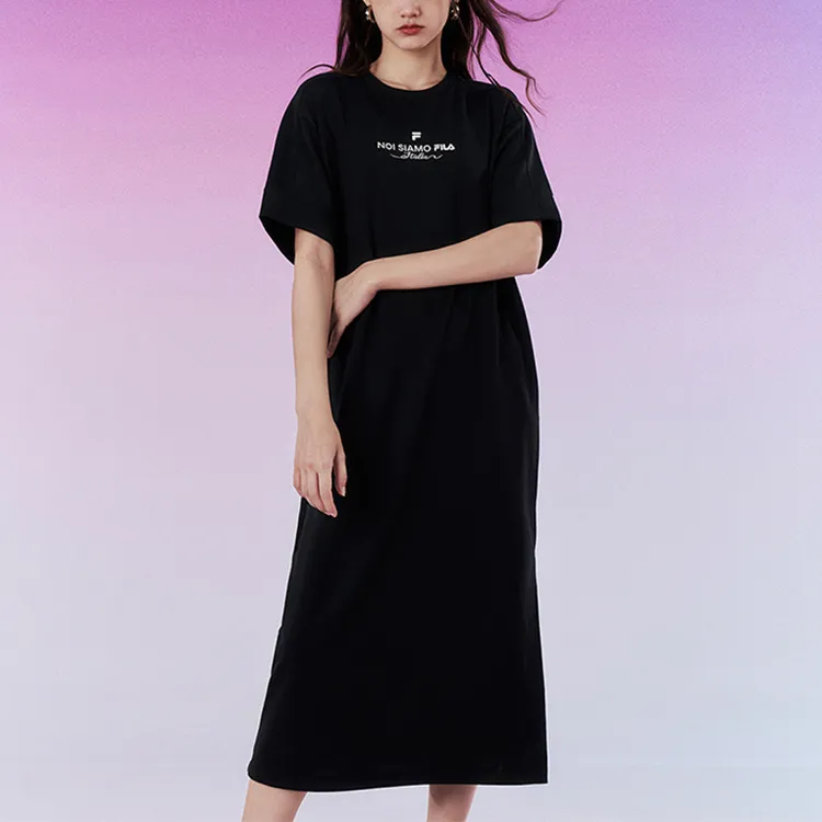 FILA FUSION FOB Short Sleeved Dresses Women's Black-1