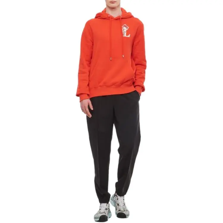Lanvin SS23 BOTANICA Sweatshirt Unisex Furong Red-2