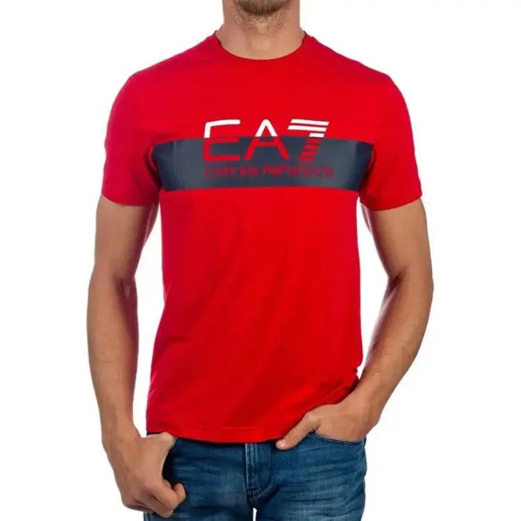 EMPORIO ARMANI T-Shirts Men Red-2